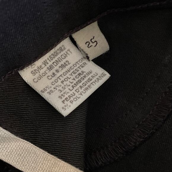 Rag & Bone Midnight Lambskin Inset Jodhpur Skinny Jeans 25 - Picture 7 of 10